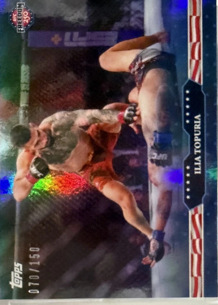 2026 Topps UFC Freedom 250 Base Ilia Topuria #6 /150