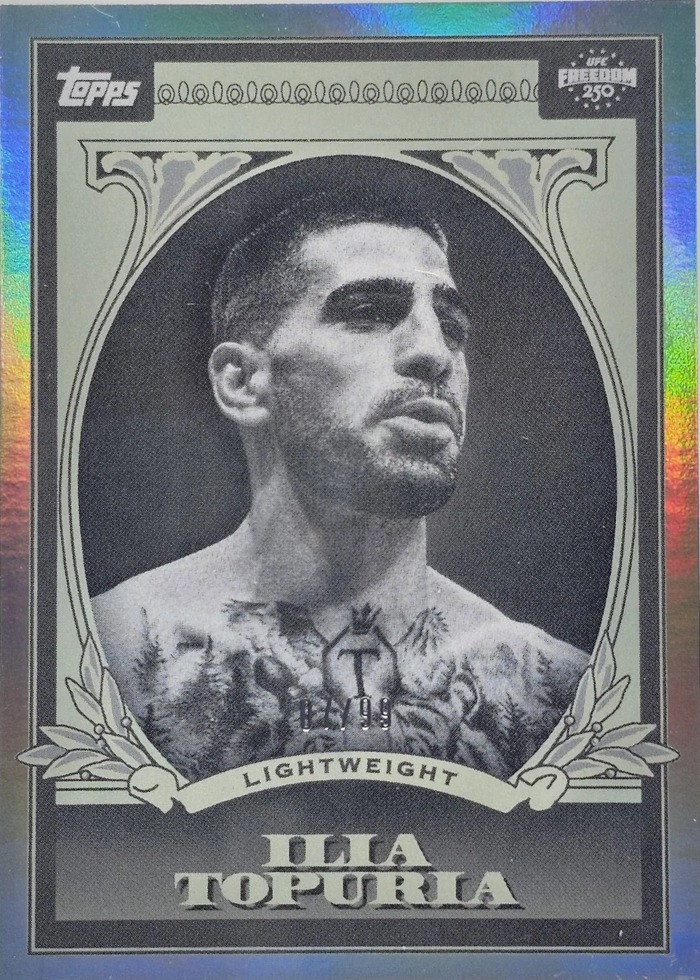 2026 Topps UFC Freedom 250 Base Ilia Topuria #UD-6 /99