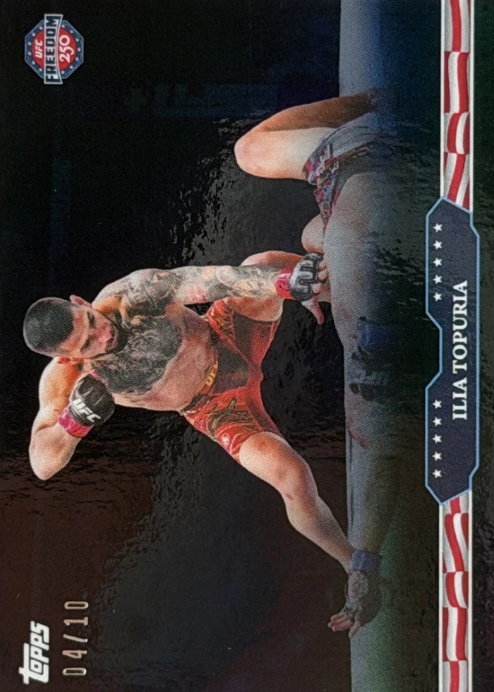 2026 Topps UFC Freedom 250 Black Ilia Topuria #6 /10
