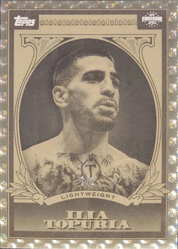 2026 Topps UFC Freedom 250 Foilfractor Ilia Topuria #UD-6 /1