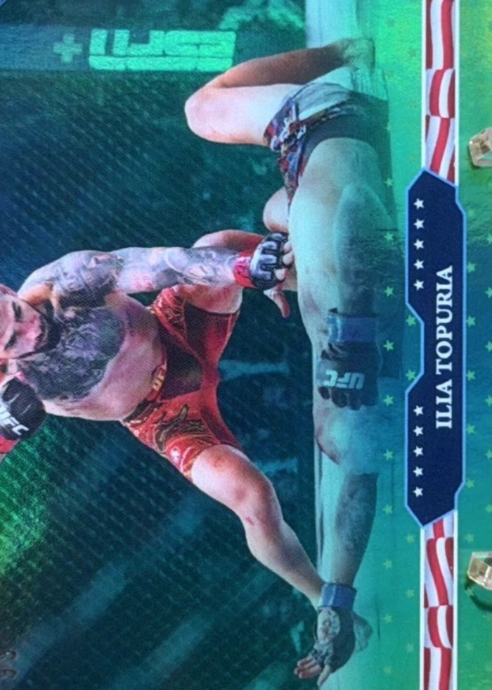 2026 Topps UFC Freedom 250 Green Ilia Topuria #6 /99