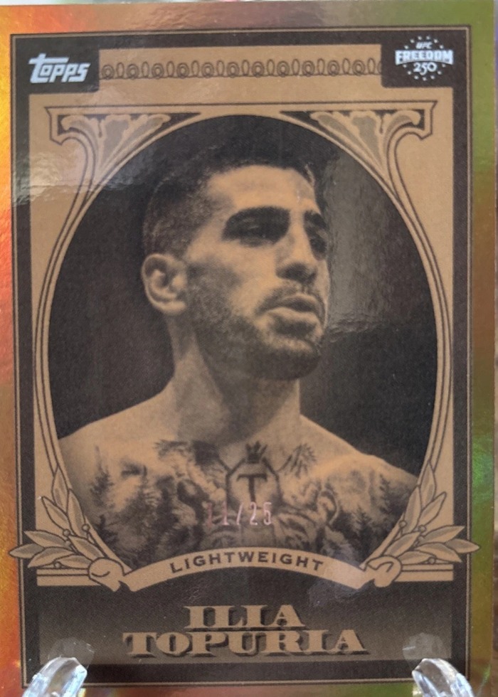 2026 Topps UFC Freedom 250 Orange Ilia Topuria #UD-6 /25