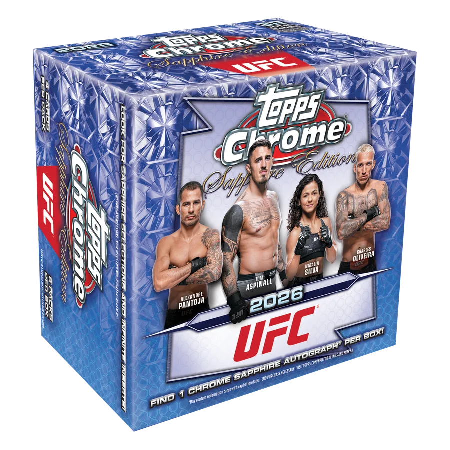 Caja Hobby 2026 Topps Chrome UFC Sapphire Edition
